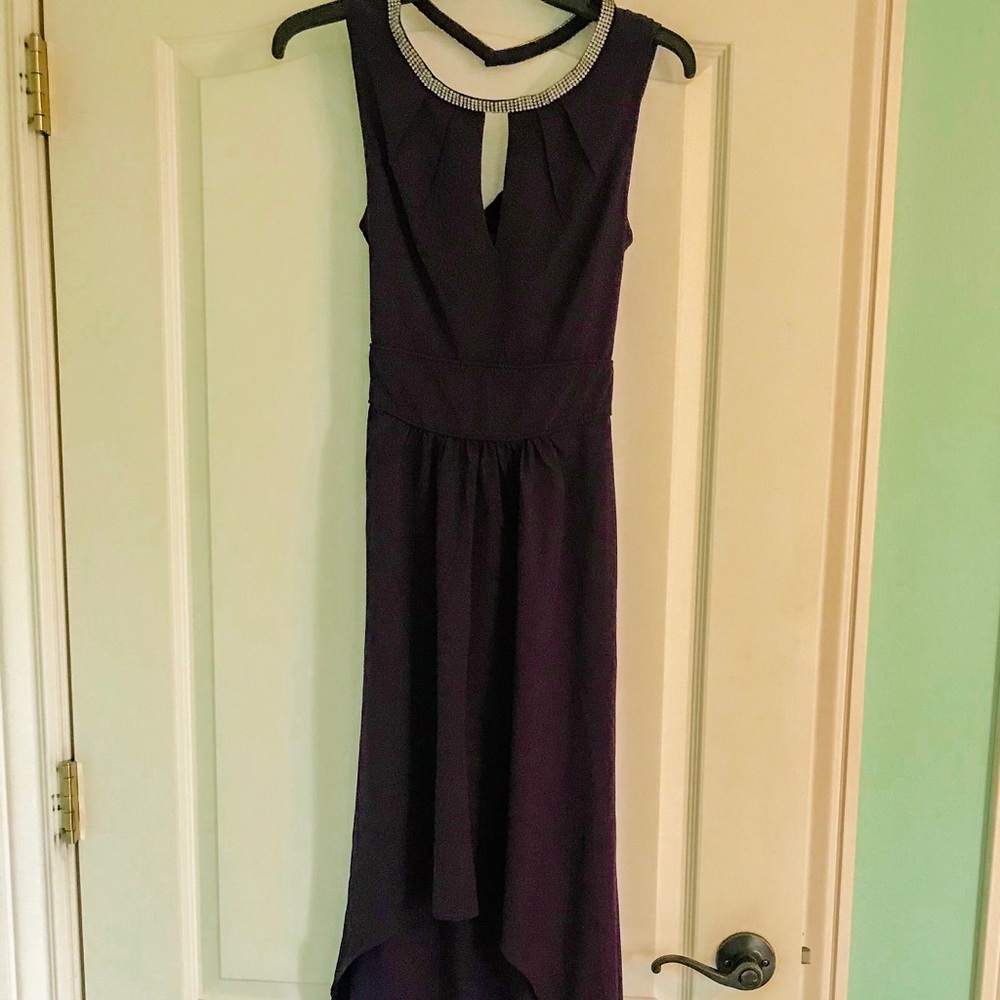 Altar’d State Purple w/Rhinestone Neck Maxi Dress